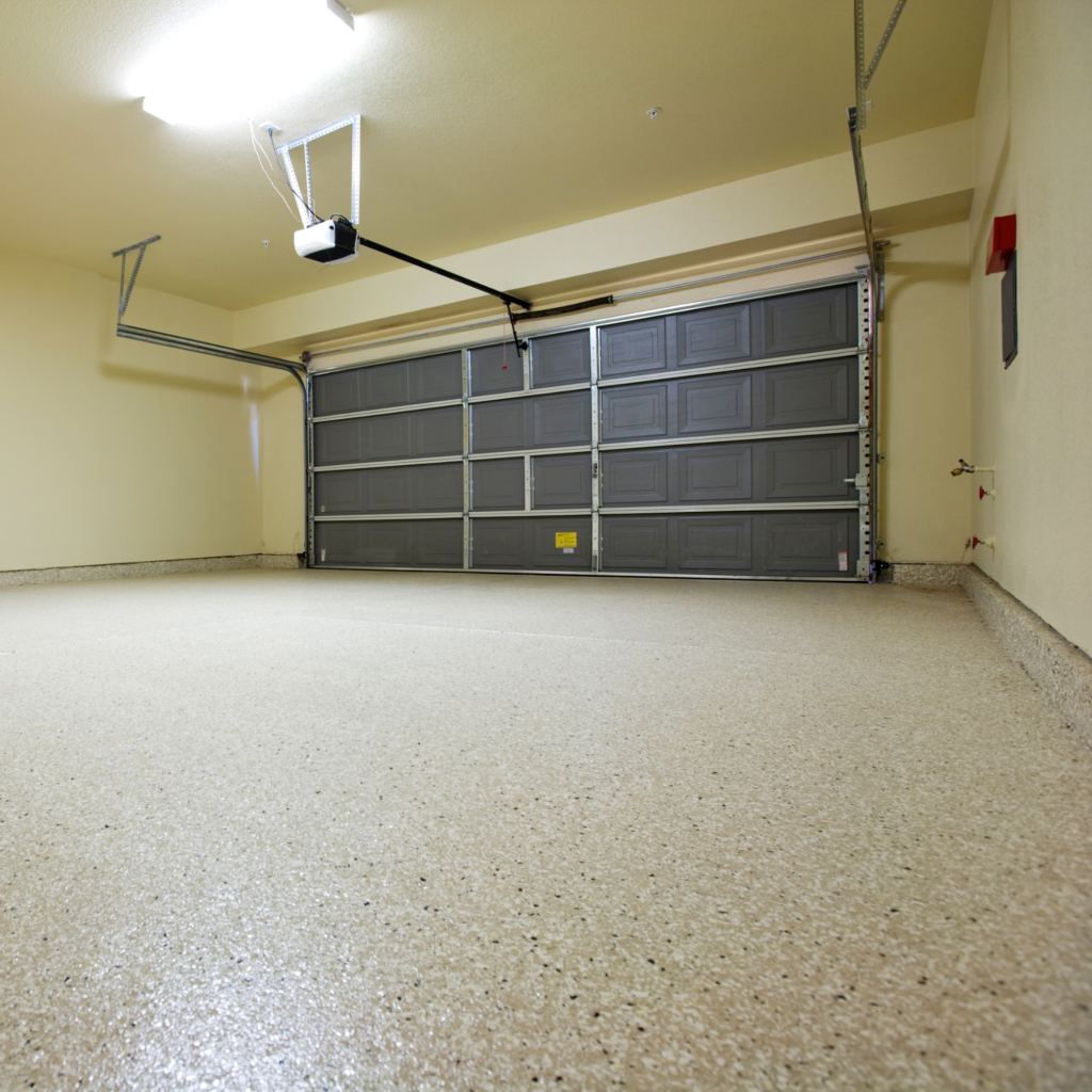 Closed garage door and opener system in a Pembroke Pines garage, USA Garage Doors LLC repair services.
