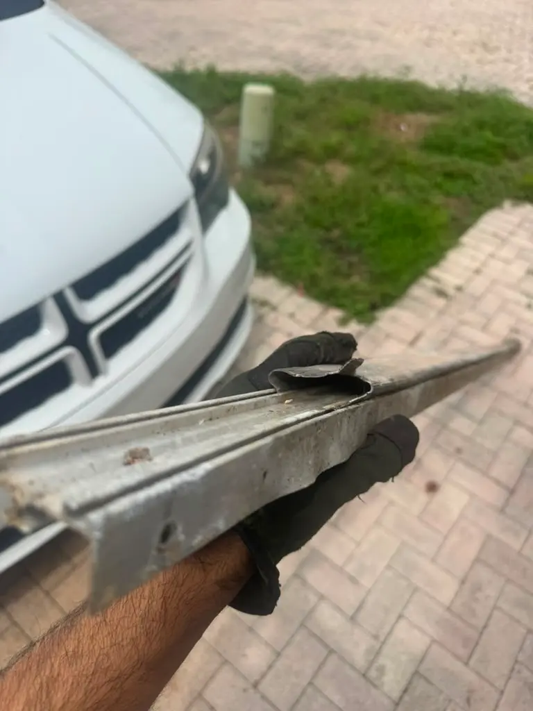 usa-garage-door-repair-bent-metal-rail-replacement
